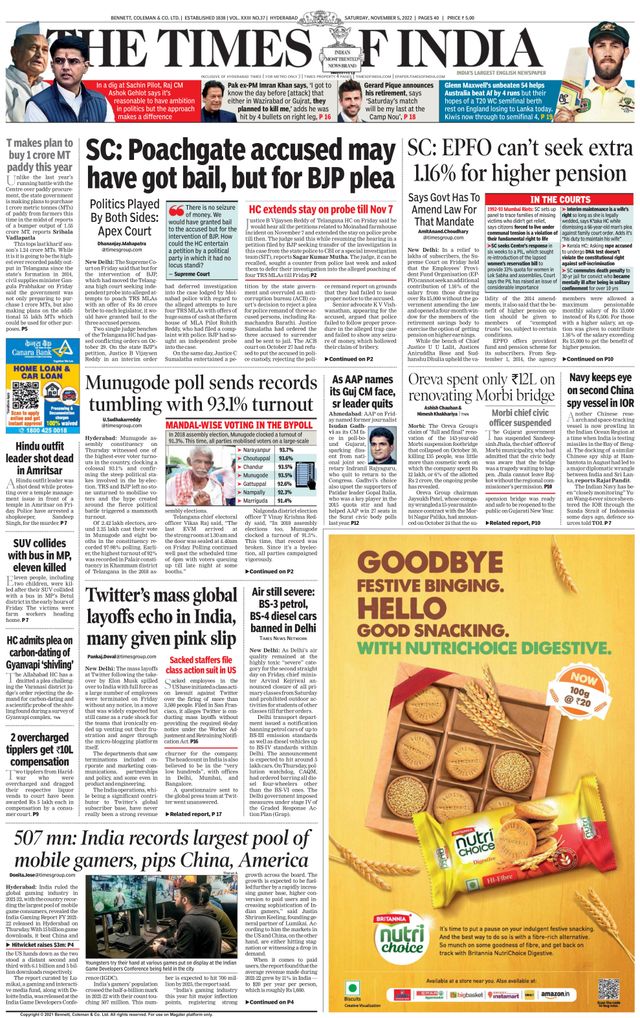 The Times of India Hyderabad