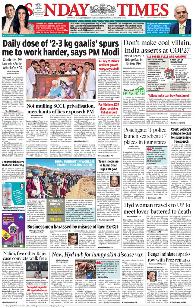 The Times of India Hyderabad
