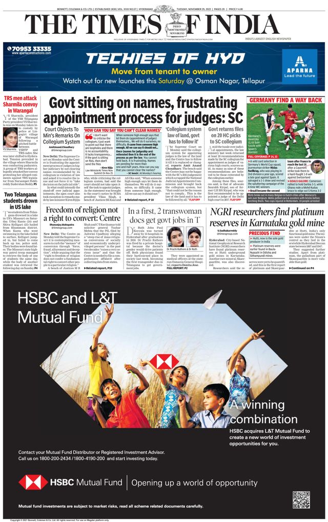 The Times of India Hyderabad
