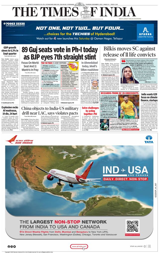 The Times of India Hyderabad