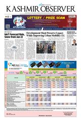 Kashmir Observer January 21 Issue