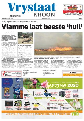 Vrystaat Kroon - October 28, 2020 Vrystaat Kroon Cover - October 28, 2020 Edition