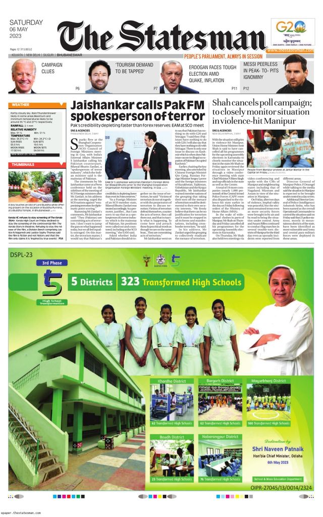 The Statesman Bhubaneswar