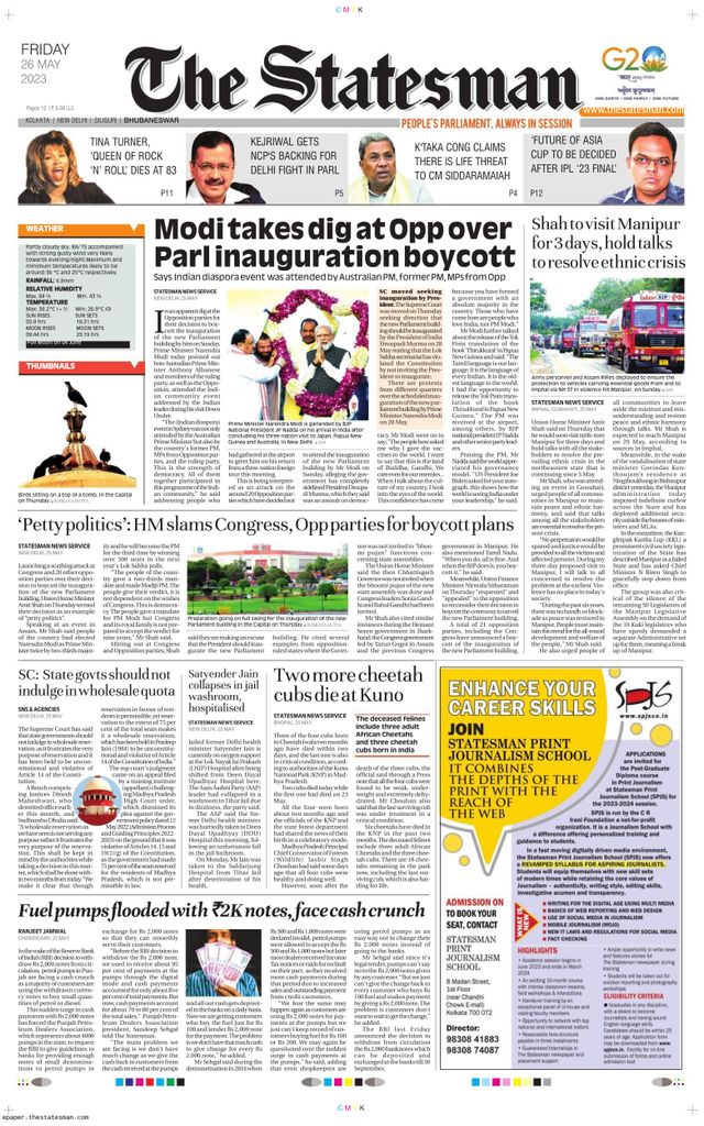 The Statesman Bhubaneswar