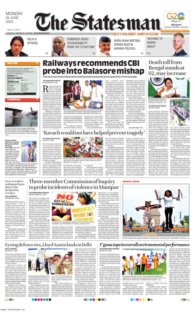 The Statesman Bhubaneswar