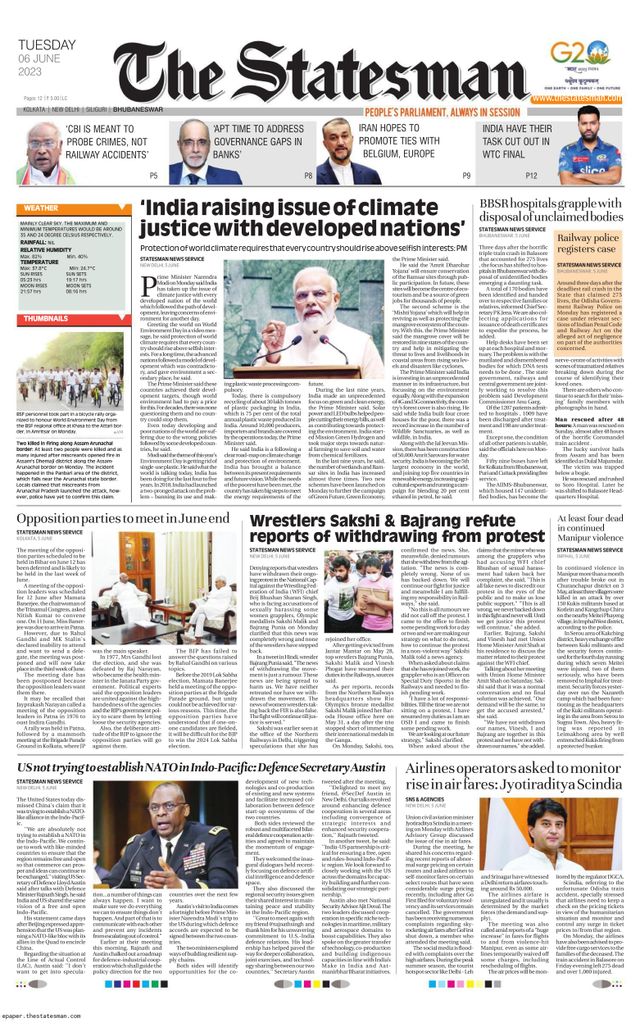 The Statesman Bhubaneswar