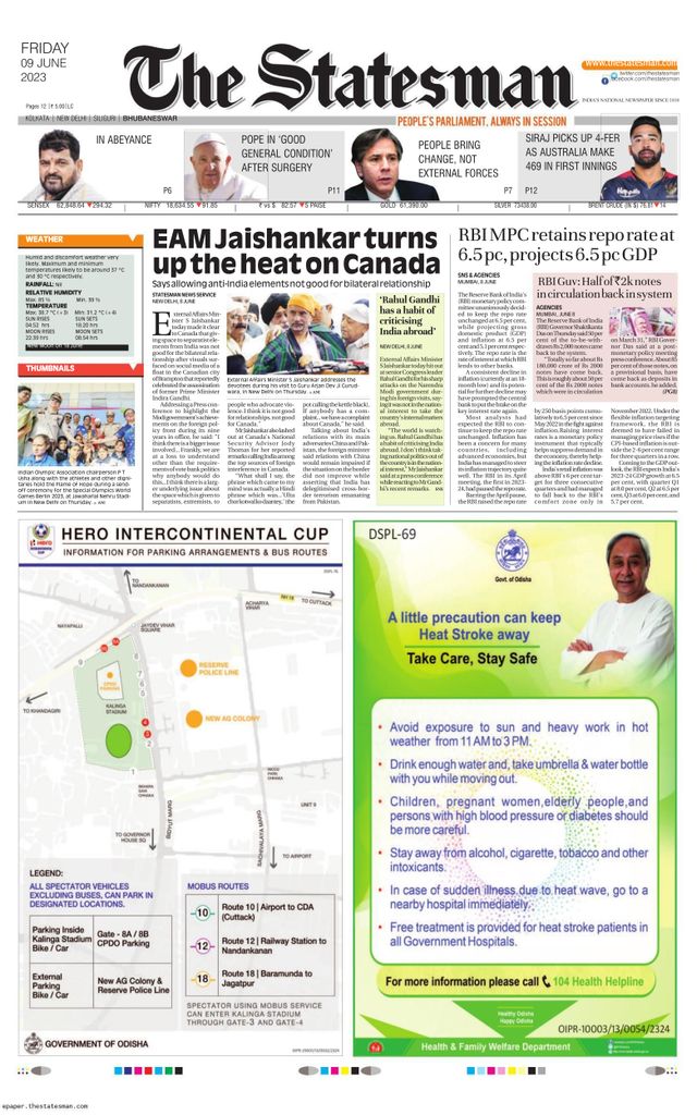 The Statesman Bhubaneswar