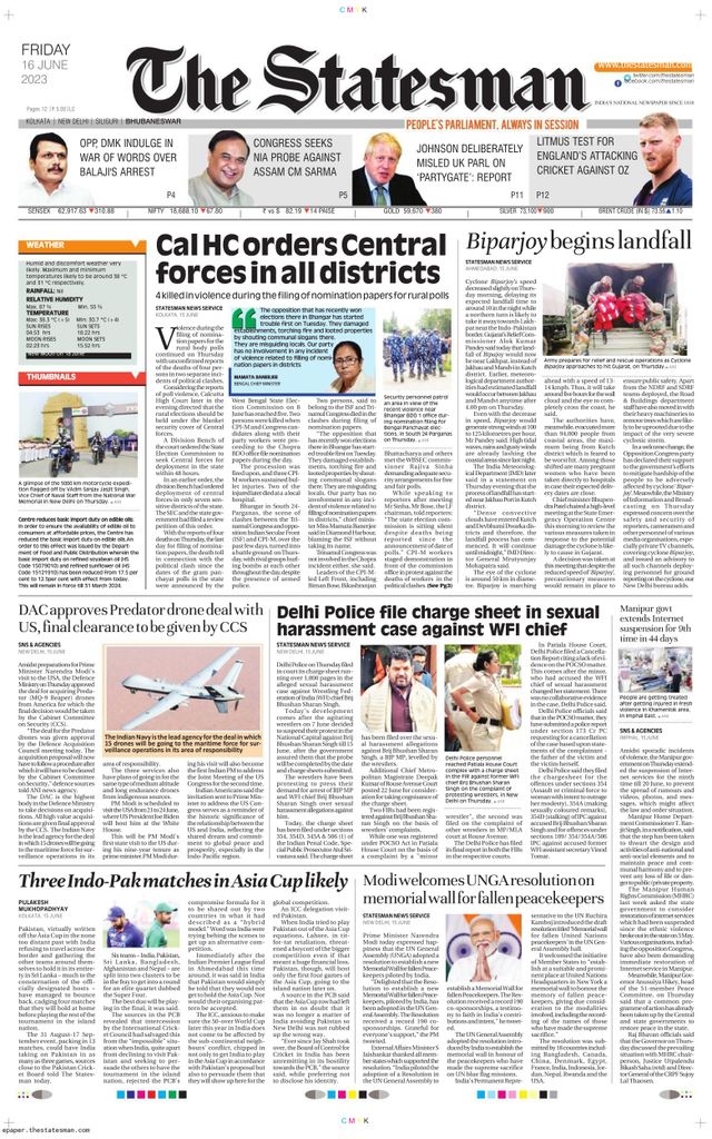 The Statesman Bhubaneswar