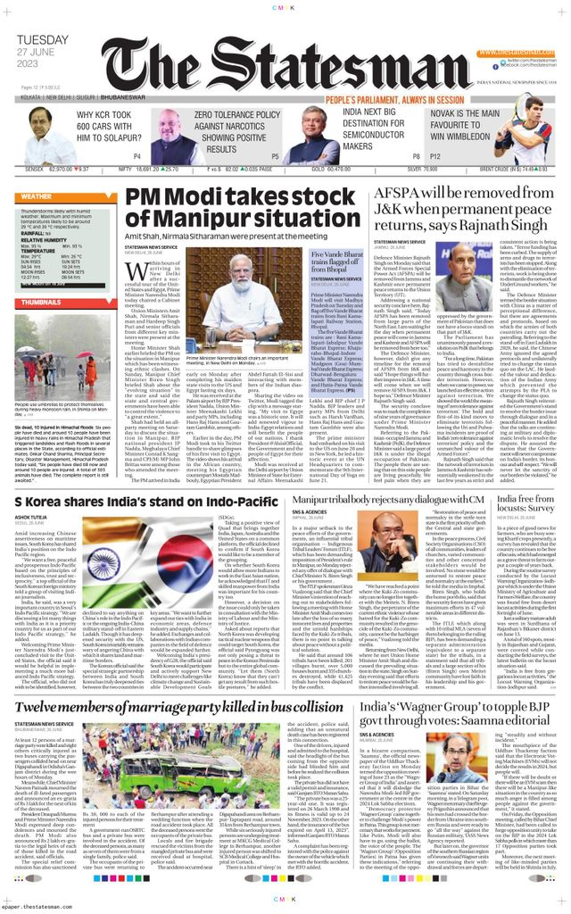 The Statesman Bhubaneswar