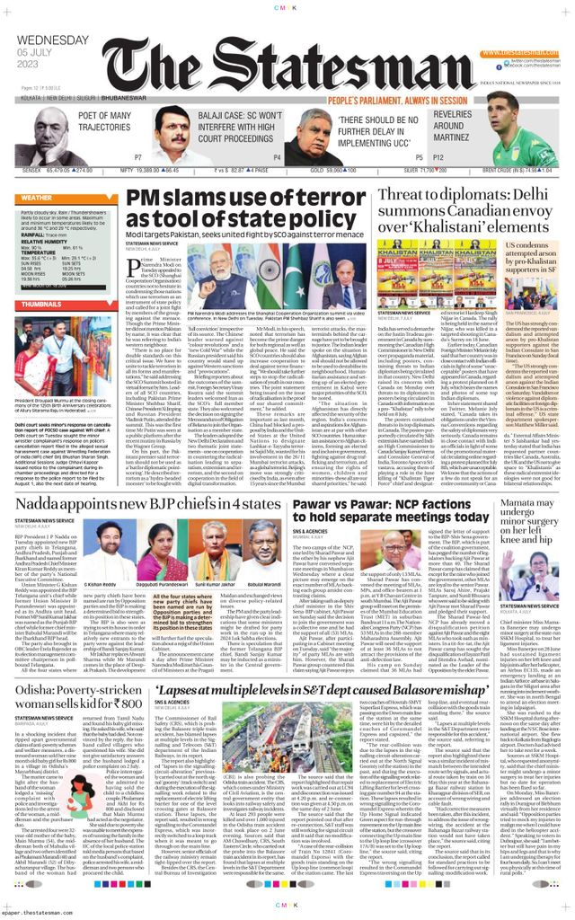 The Statesman Bhubaneswar
