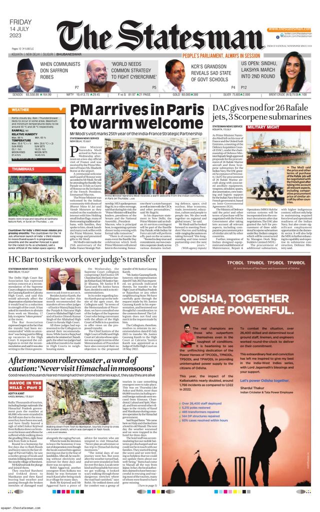 The Statesman Bhubaneswar