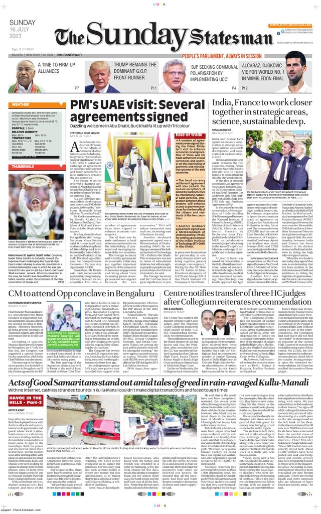 The Statesman Bhubaneswar