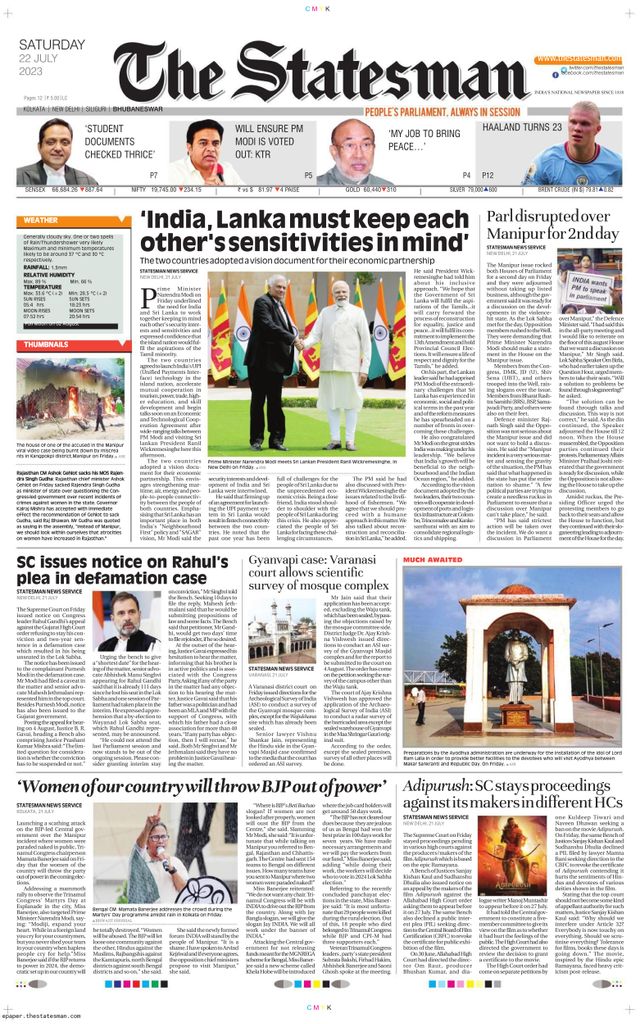 The Statesman Bhubaneswar