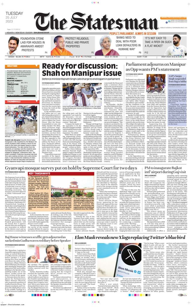 The Statesman Bhubaneswar