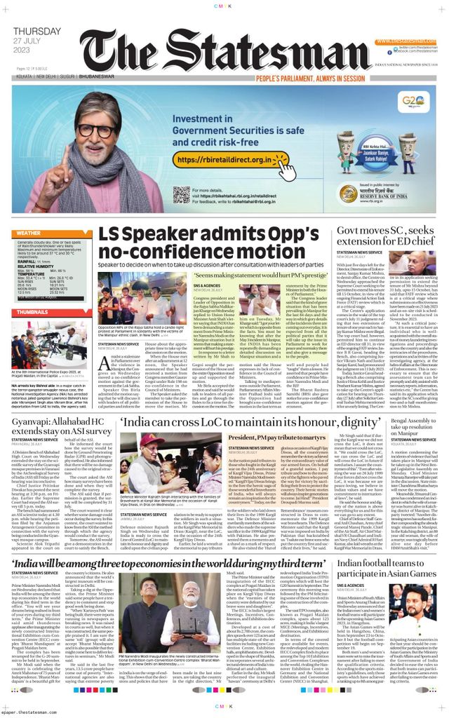The Statesman Bhubaneswar