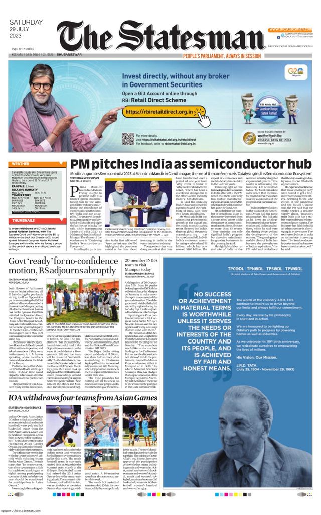 The Statesman Bhubaneswar