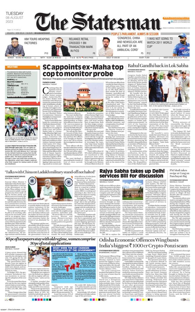 The Statesman Bhubaneswar