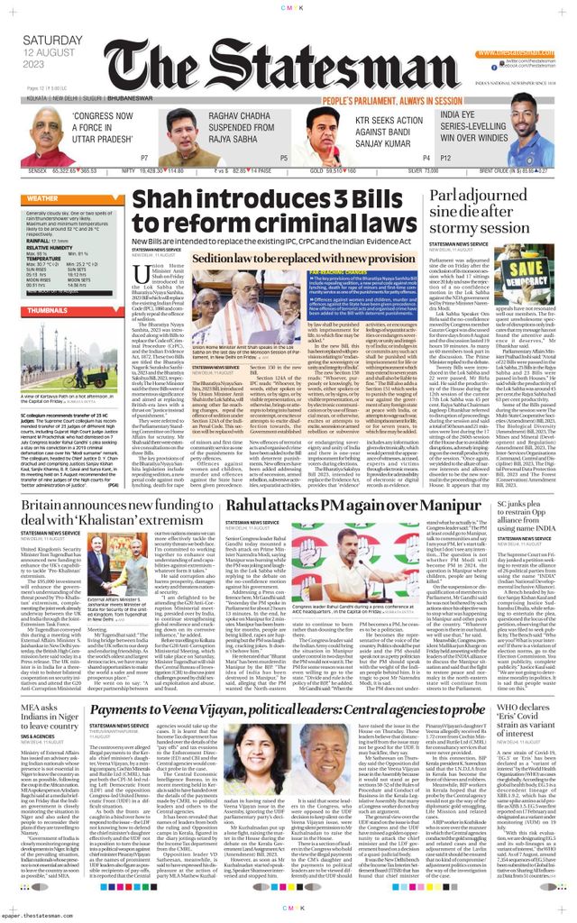 The Statesman Bhubaneswar