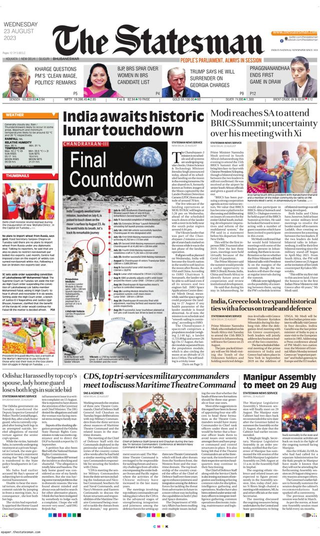 The Statesman Bhubaneswar