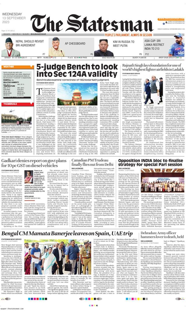 The Statesman Bhubaneswar