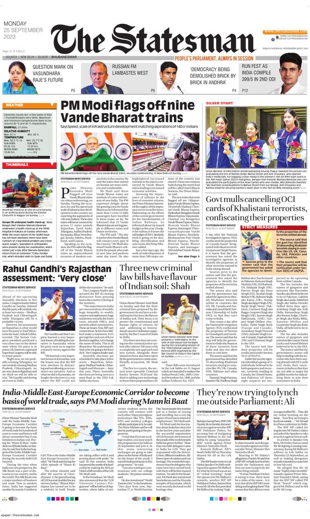 The Statesman Bhubaneswar