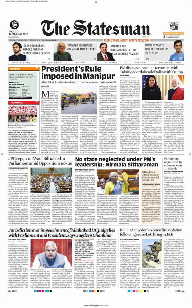The Statesman Bhubaneswar