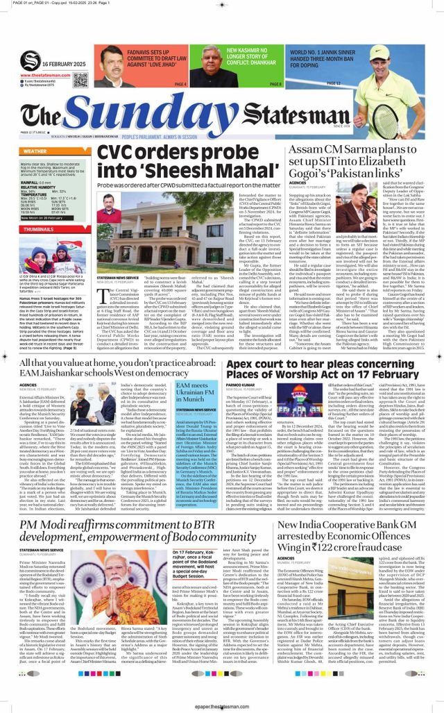 The Statesman Bhubaneswar