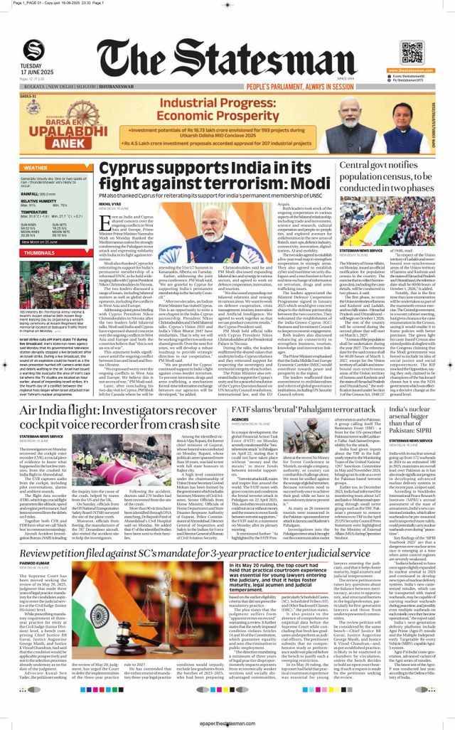 The Statesman Bhubaneswar