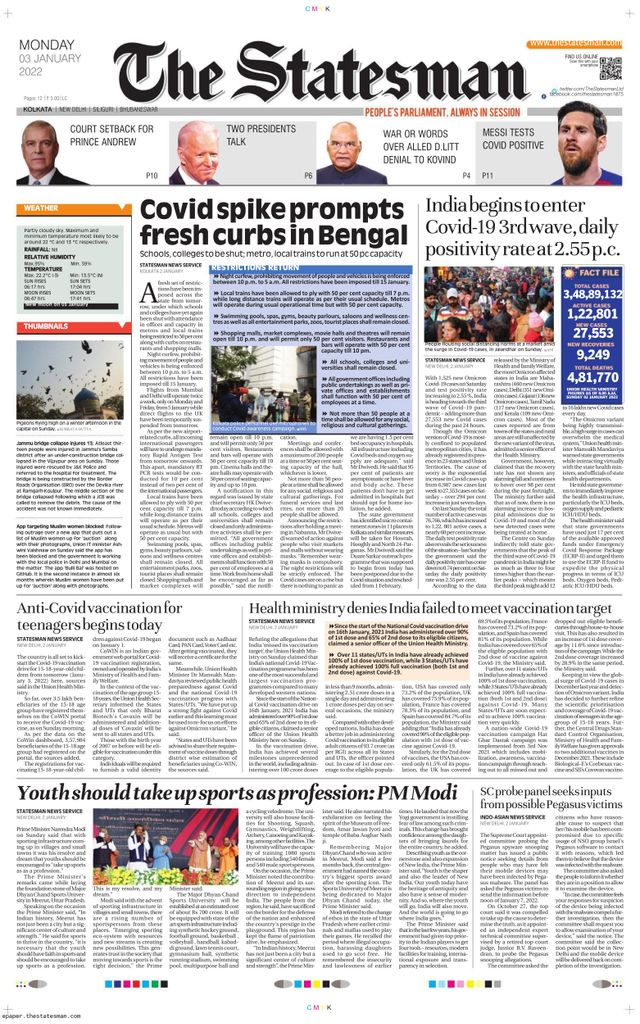 The Statesman Kolkata