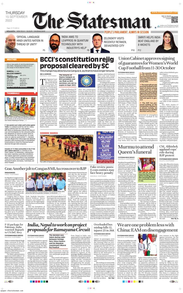 The Statesman Kolkata
