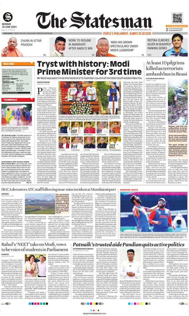 The Statesman Kolkata