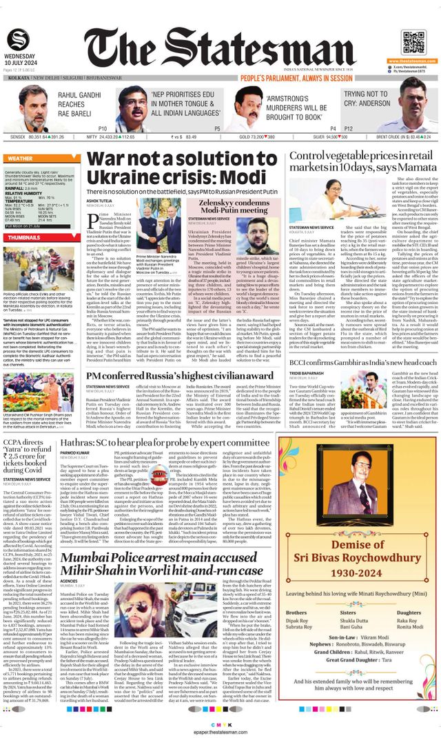 The Statesman Kolkata