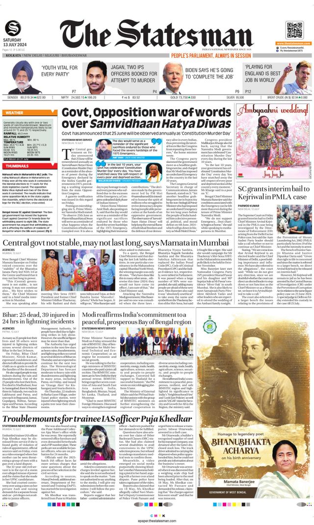 The Statesman Kolkata