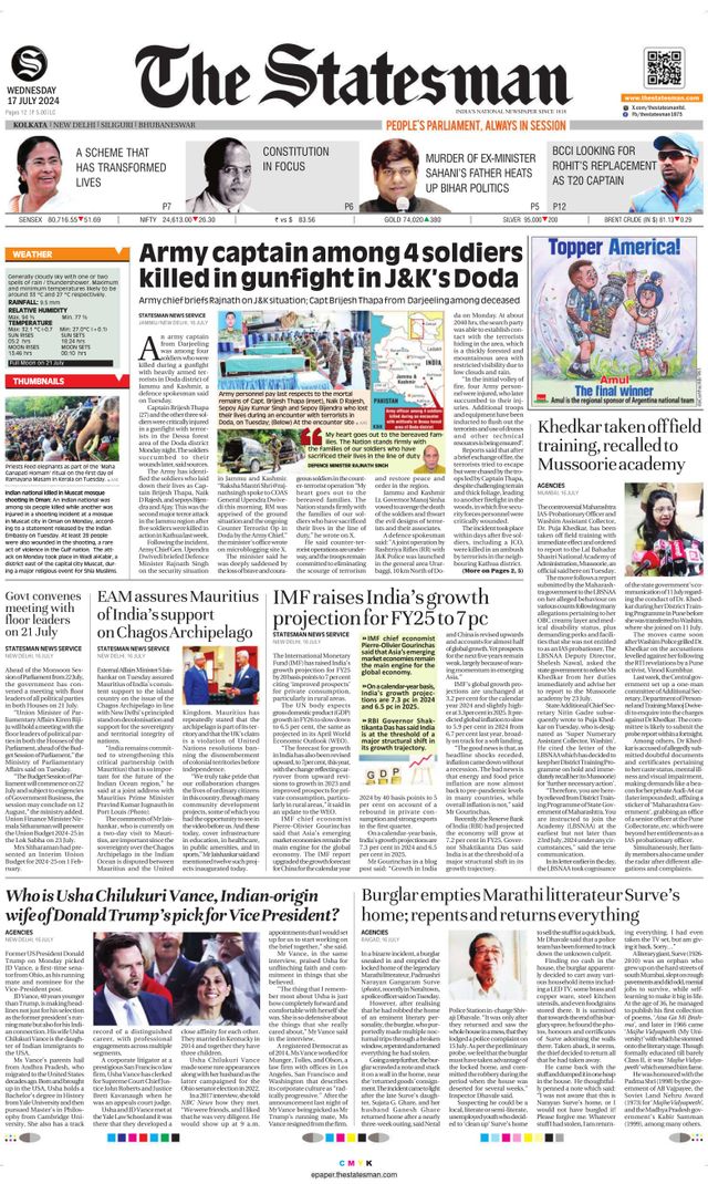 The Statesman Kolkata