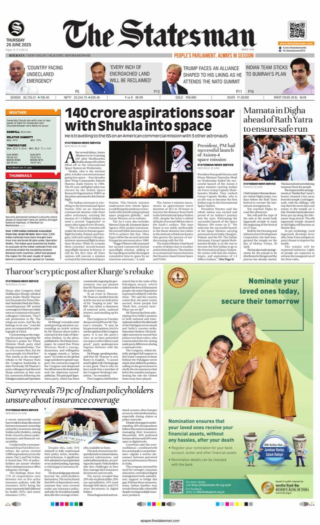 The Statesman Kolkata