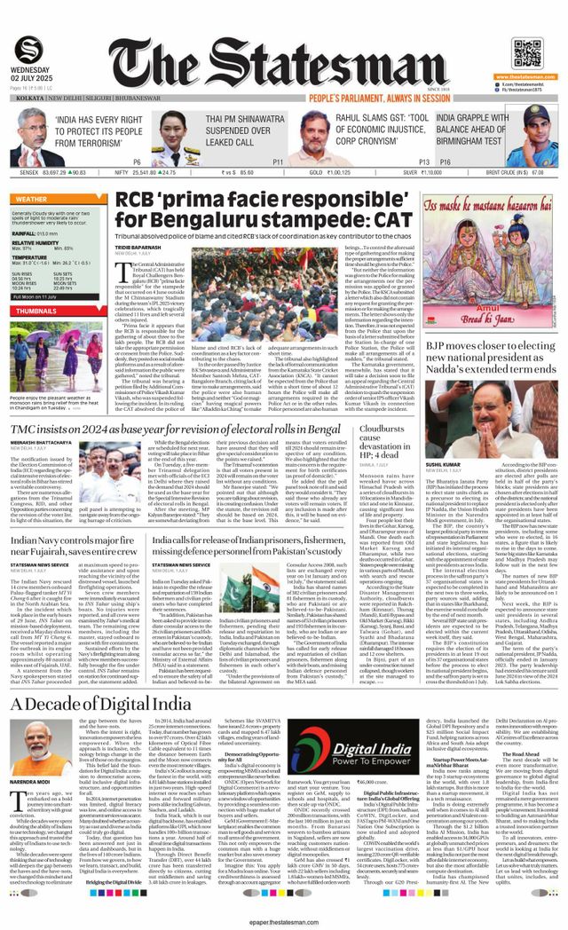 The Statesman Kolkata