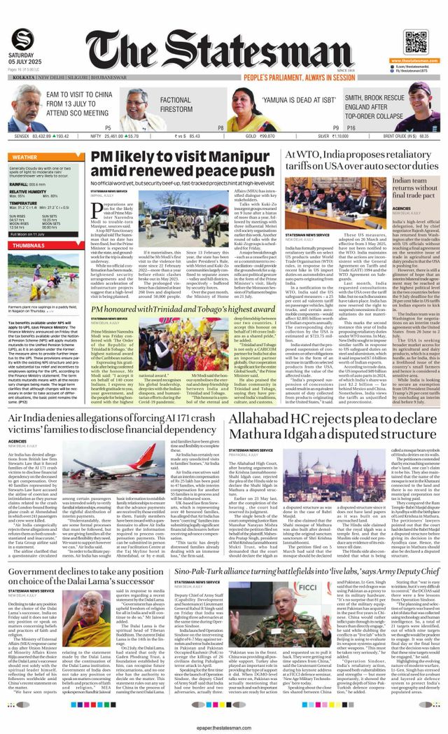 The Statesman Kolkata