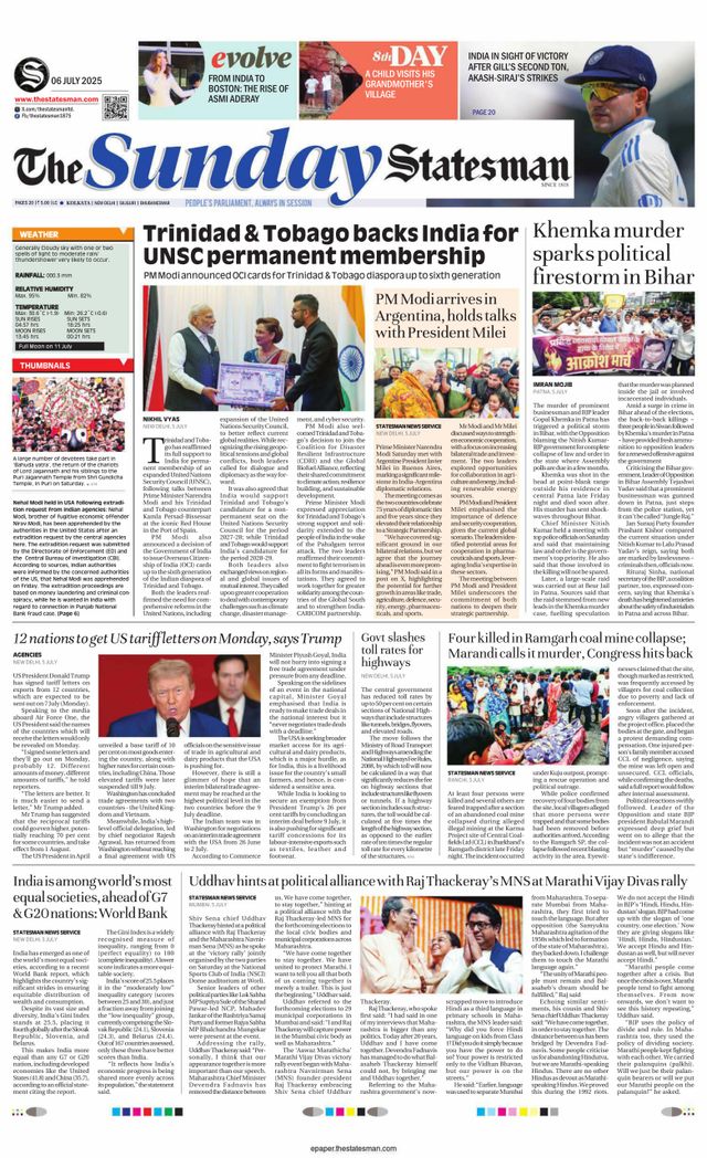 The Statesman Kolkata