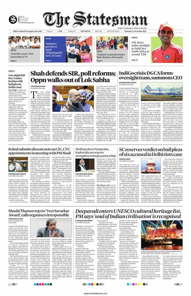 The Statesman Delhi