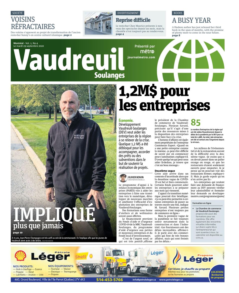 VaudreuilSoulangesSeptember 29, 2020 Newspaper