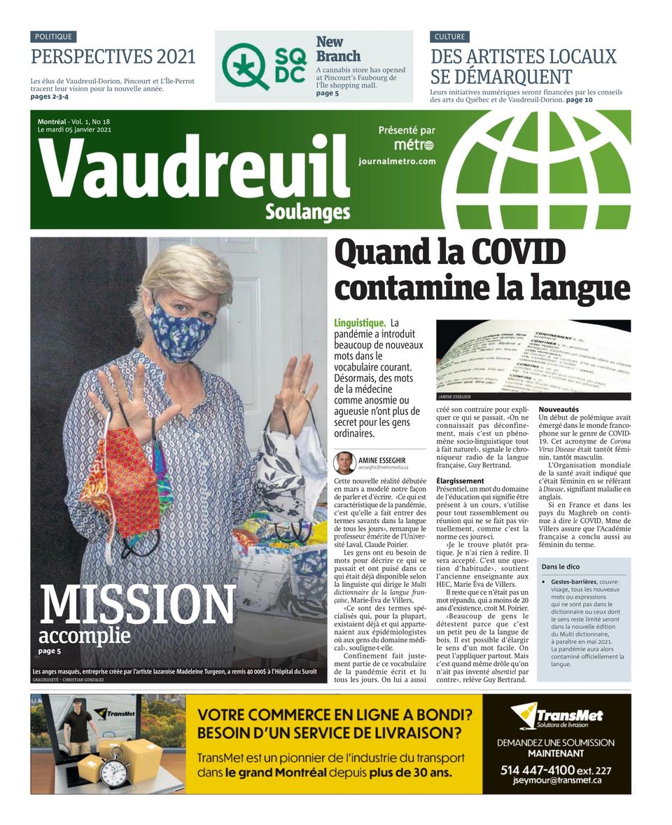 VaudreuilSoulangesJanuary 05, 2021 Newspaper