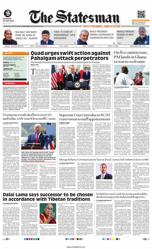 The Statesman Siliguri