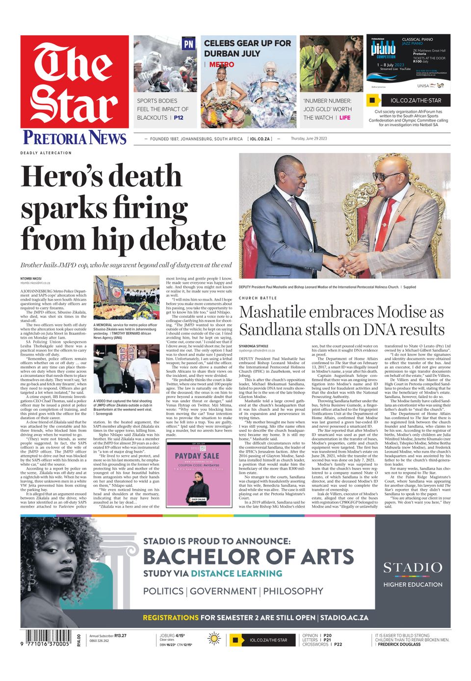 The StarJune 29, 2023 Newspaper Get your Digital Subscription