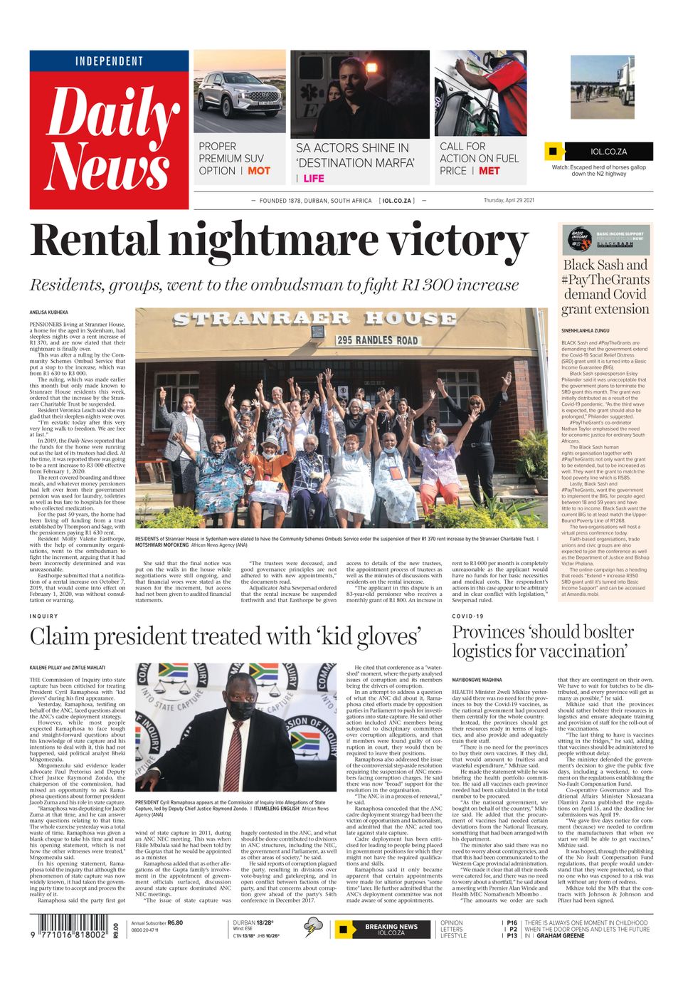 Daily VoiceApril 29, 2021 Newspaper Get your Digital Subscription