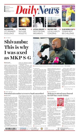 Daily News  Cover - June 20, 2025 Edition