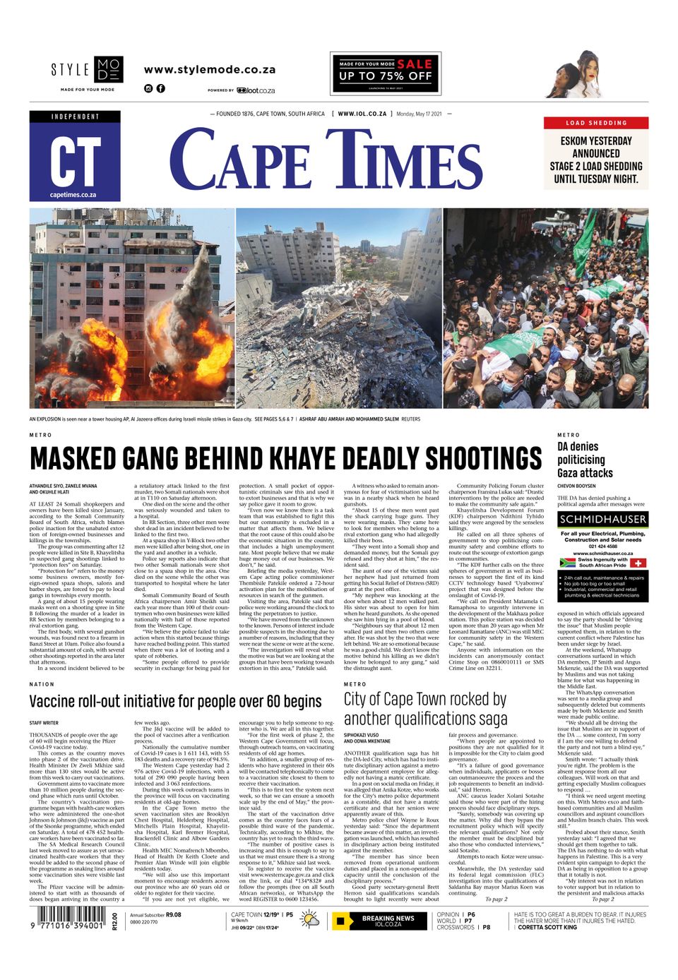 Cape Times May 17 2021 Newspaper Get Your Digital Subscription cape-times-may-17-2021-newspaper-get-your-digital-subscription