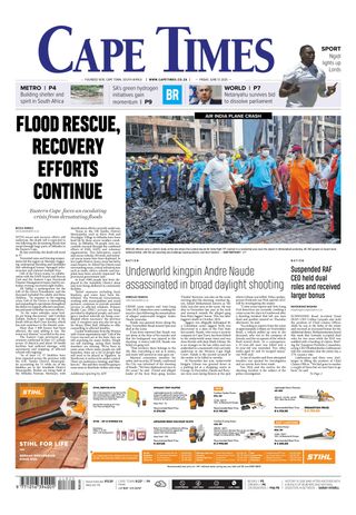Cape Times - June 13, 2025 Cape Times Cover - June 13, 2025 Edition