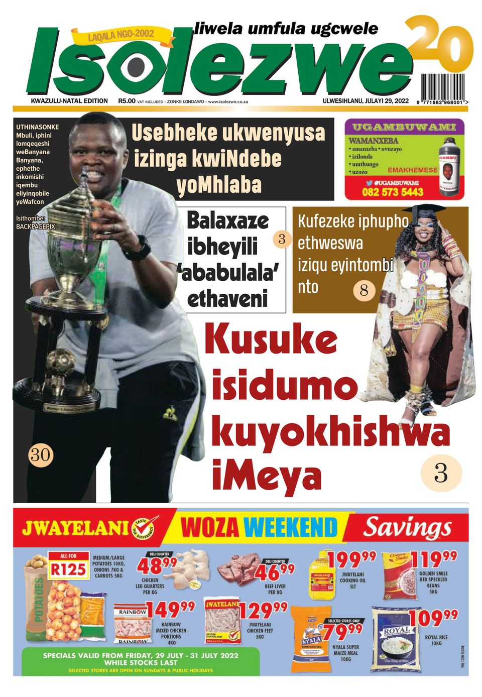 Isolezwe-July 29, 2022 Newspaper - Get your Digital Subscription