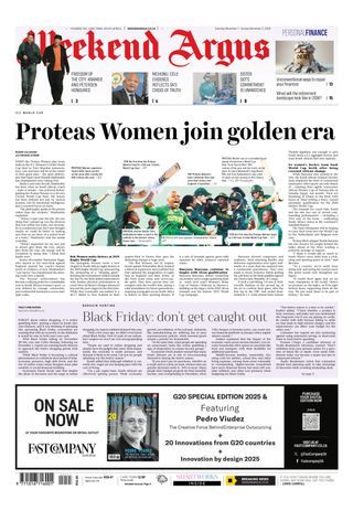 Weekend Argus on Saturday