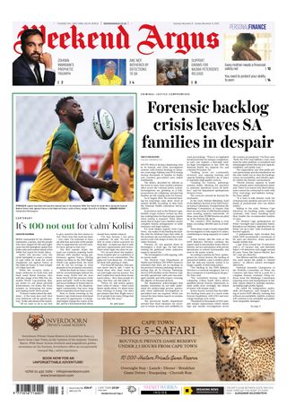 Weekend Argus on Saturday